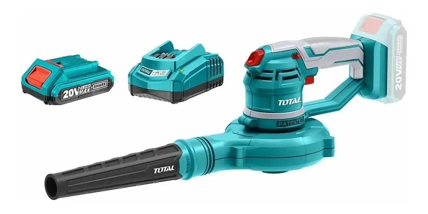 Soplador Aspirador Inalámbrico 20v + Cargador + Bateria Total 1