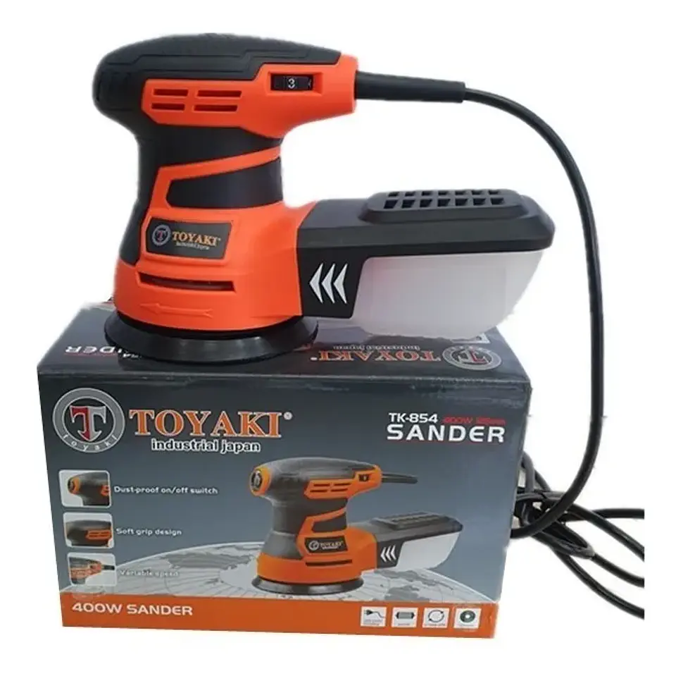 Lijadora Roto-orbital 400w Velocidad Variable Toyaki TK-854 4
