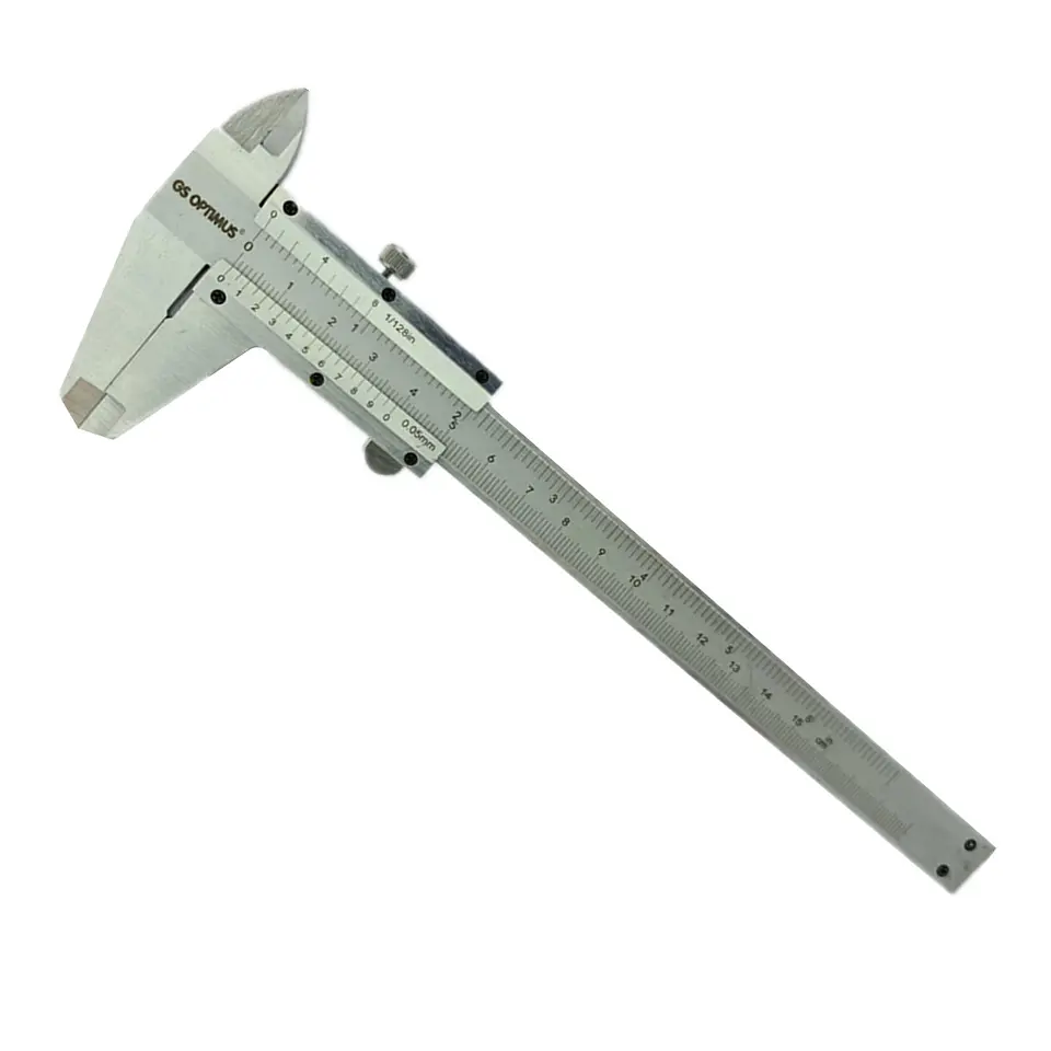 Pie De Metro Analogo 150mm 6 Pulgadas Estuche Gs Optimus  1