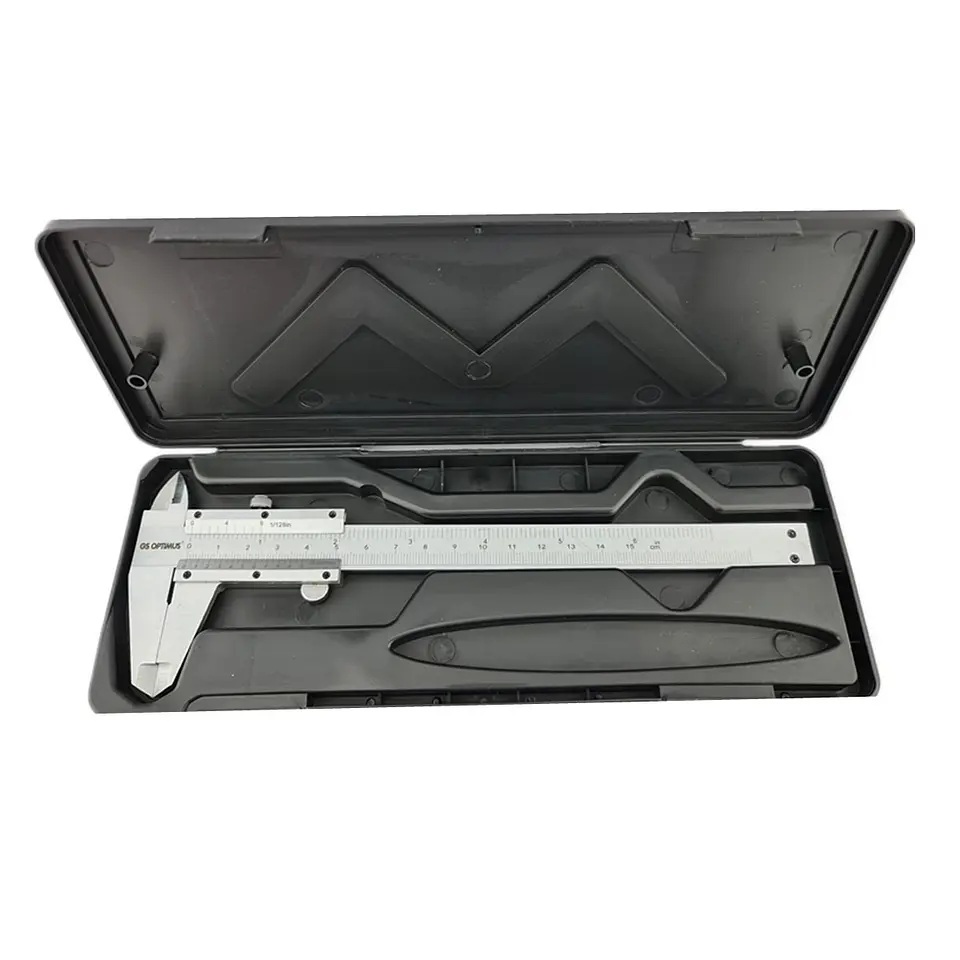 Pie De Metro Analogo 150mm 6 Pulgadas Estuche Gs Optimus  4