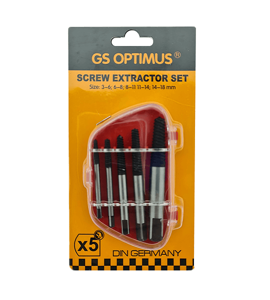 Extractor De Tornillo 5 Piezas Gs Optimus - 