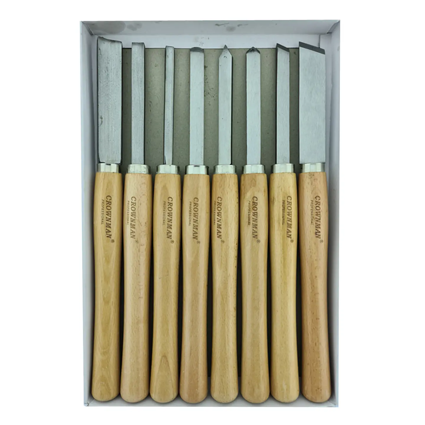 Juego De Cinceles Para Tallar Madera Gubia 8 Pieza Crownman 1