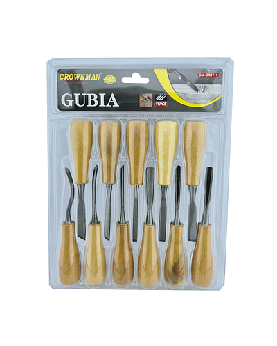 Juego De Cinceles Para Tallar Madera Gubia 11 Pieza Crownman