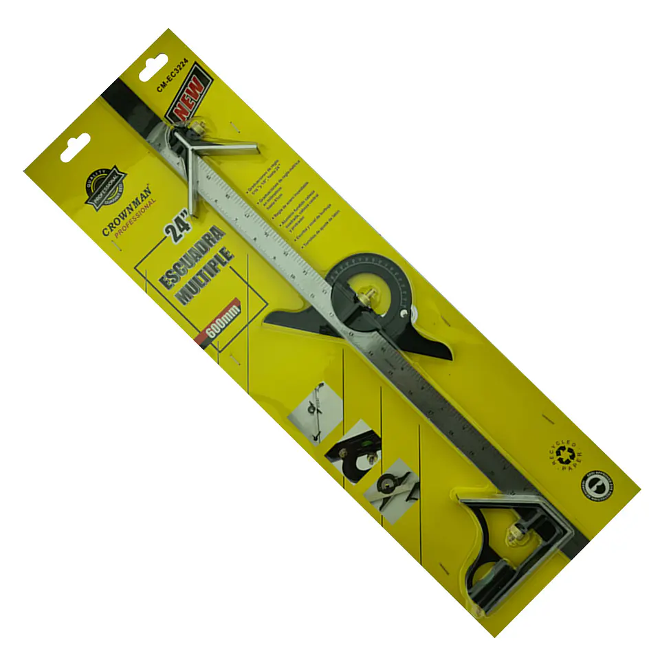 Escuadra Multiple Multiuso Combinada 600mm Crownman 2