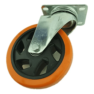 Rueda Naranja Giratoria 5 Pulgadas