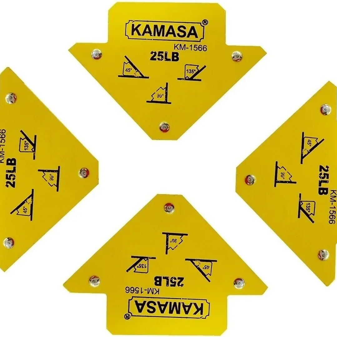 Escuadras Magneticas 25 Lbs Para Soldar Kamasa Pack 4 1