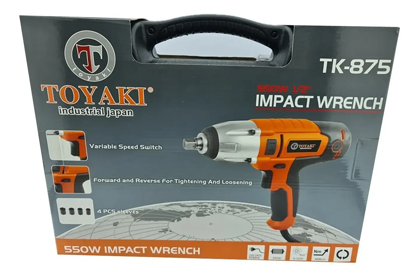 Pistola De Impacto Electrica 1/2 550w Toyaki Tk-875 4