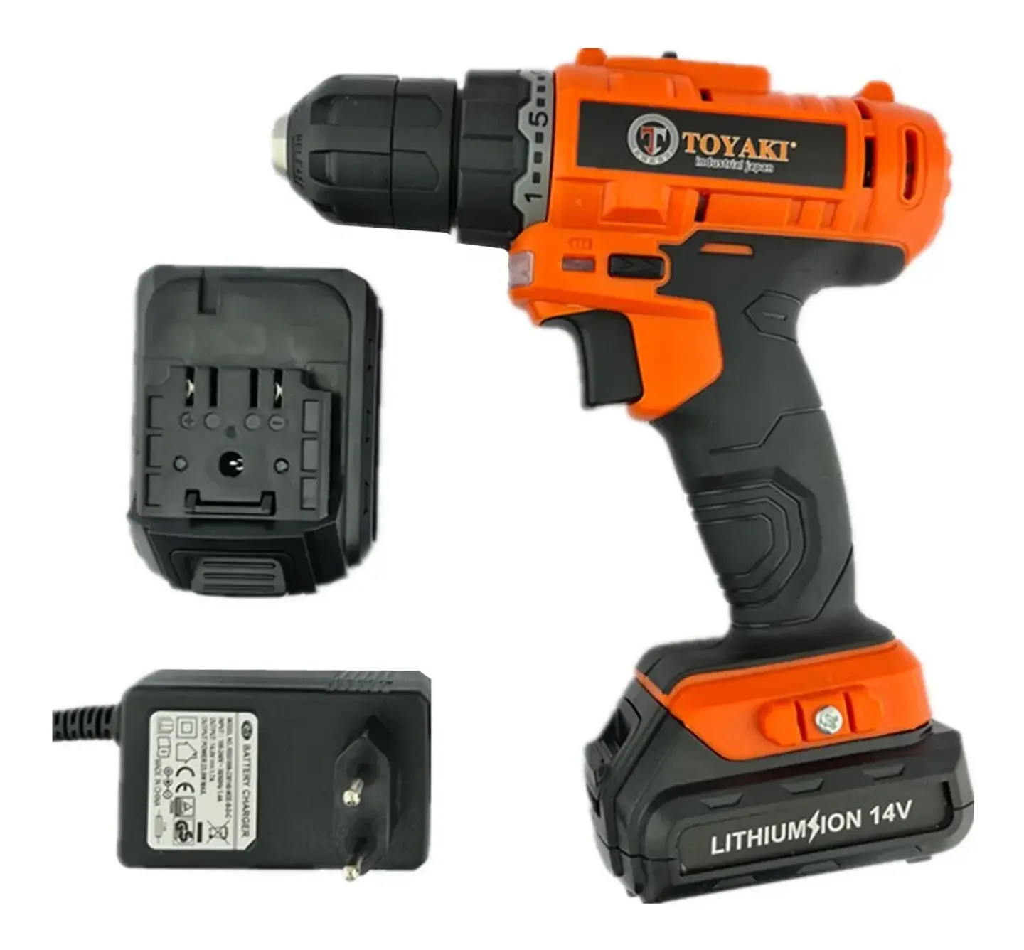 Taladro Atornillador Inalambrico 10mm 14v Toyaki Tk-839 4