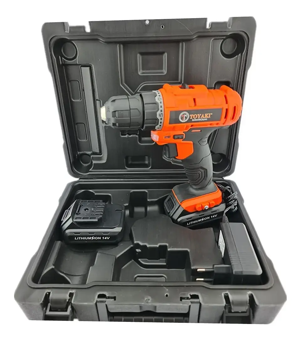 Taladro Atornillador Inalambrico 10mm 14v Toyaki Tk-839 2