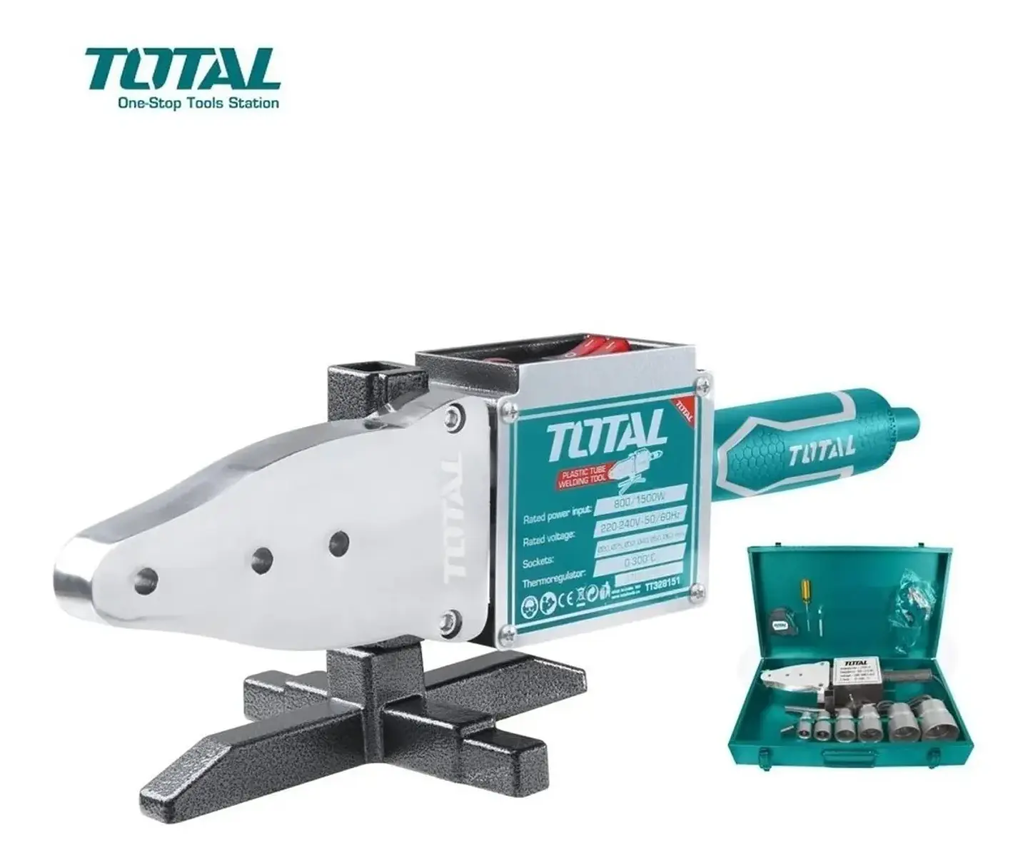 Maquina Termofusora 800/1500w 20-63mm Total Tt328151 1