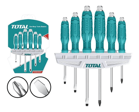 Set De Destornilladores De Golpe 6 Piezas Total Thgss35061