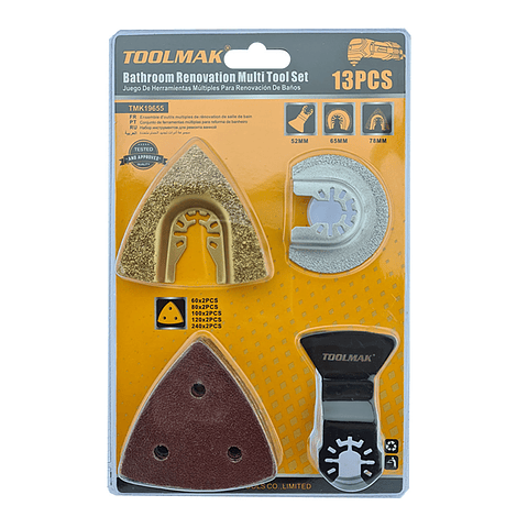 Juego Herramientas Multiples Oscilante Multiuso 13 Pcs Tmk