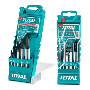Extractor Tornillo Pernos Cortados 5 Piezas Total Tacse0056