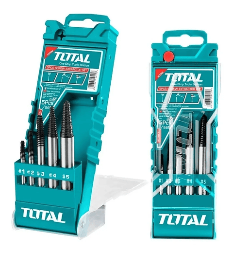 Extractor Tornillo Pernos Cortados 5 Piezas Total Tacse0056