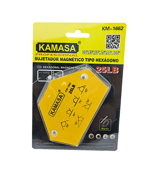 Escuadra Magnética 25 Lbs Para Soldar Multi-angulo Kamasa - 