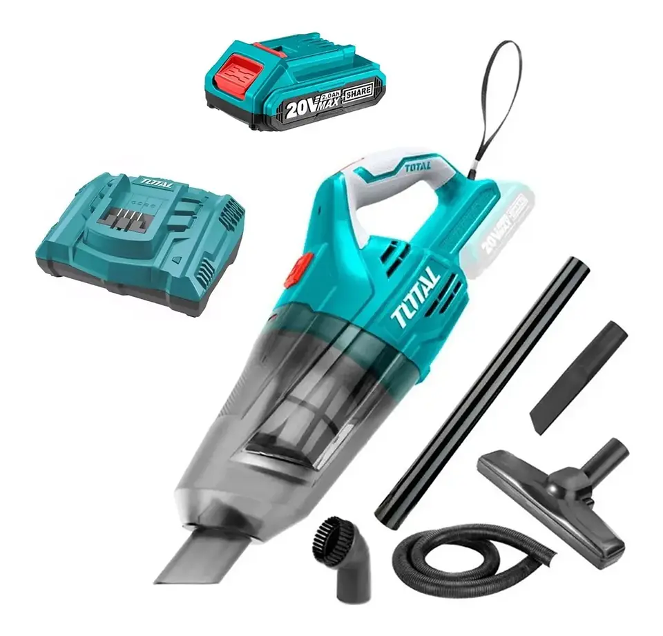 Aspiradora Inalambrica 0.70Lts 20v + Cargador +  Batería Total Tvli2001 1