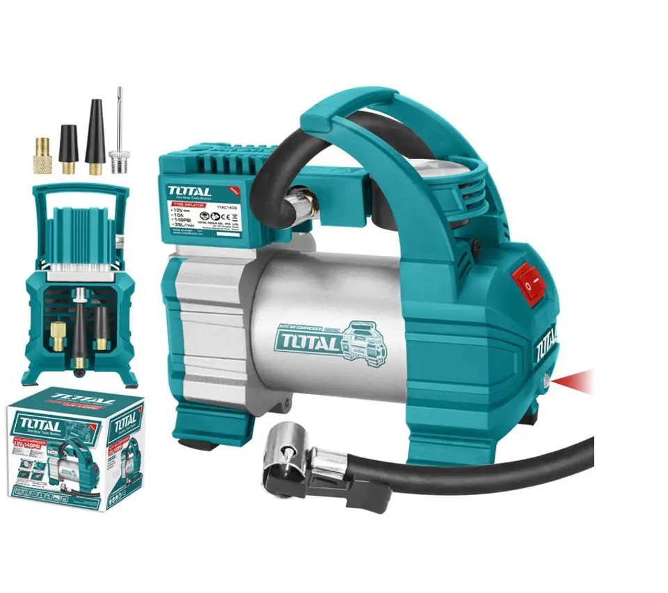 Compresor De Aire 12v 10 Bar Total Ttac1406 2