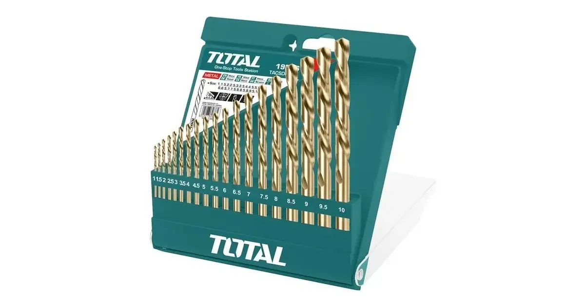 Set Juego Brocas Para Metal 19 Piezas Total Tacsd0195