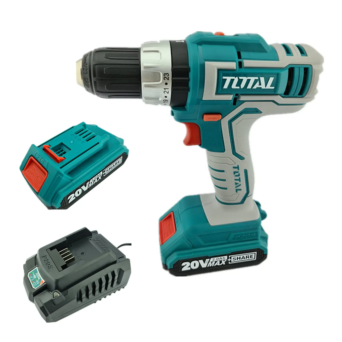 Taladro Atornillador Inalambrico 13mm 20v Total Tidli20031 2