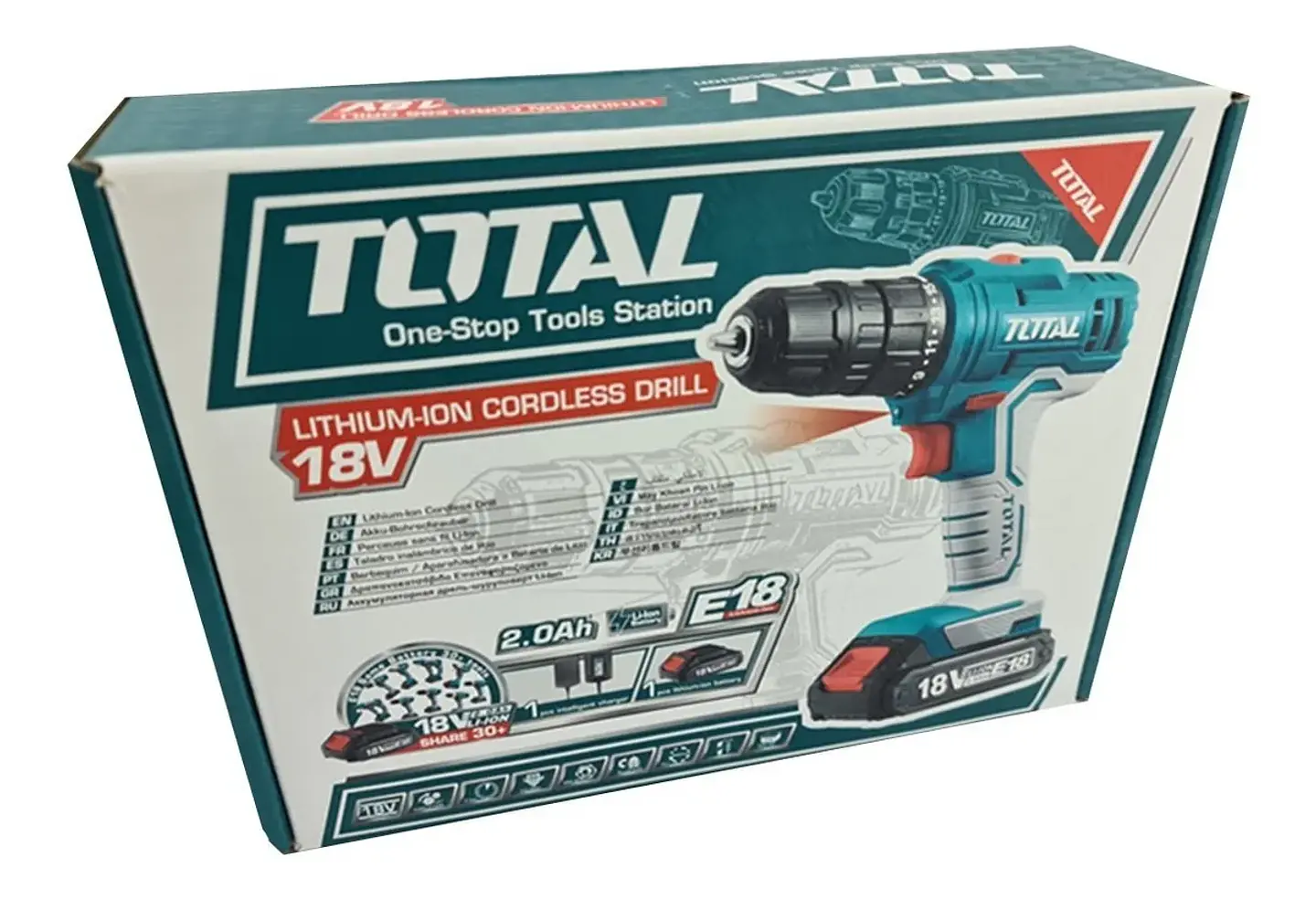 Taladro Atornillador Inalambrico 18v Total Tdli18011 5