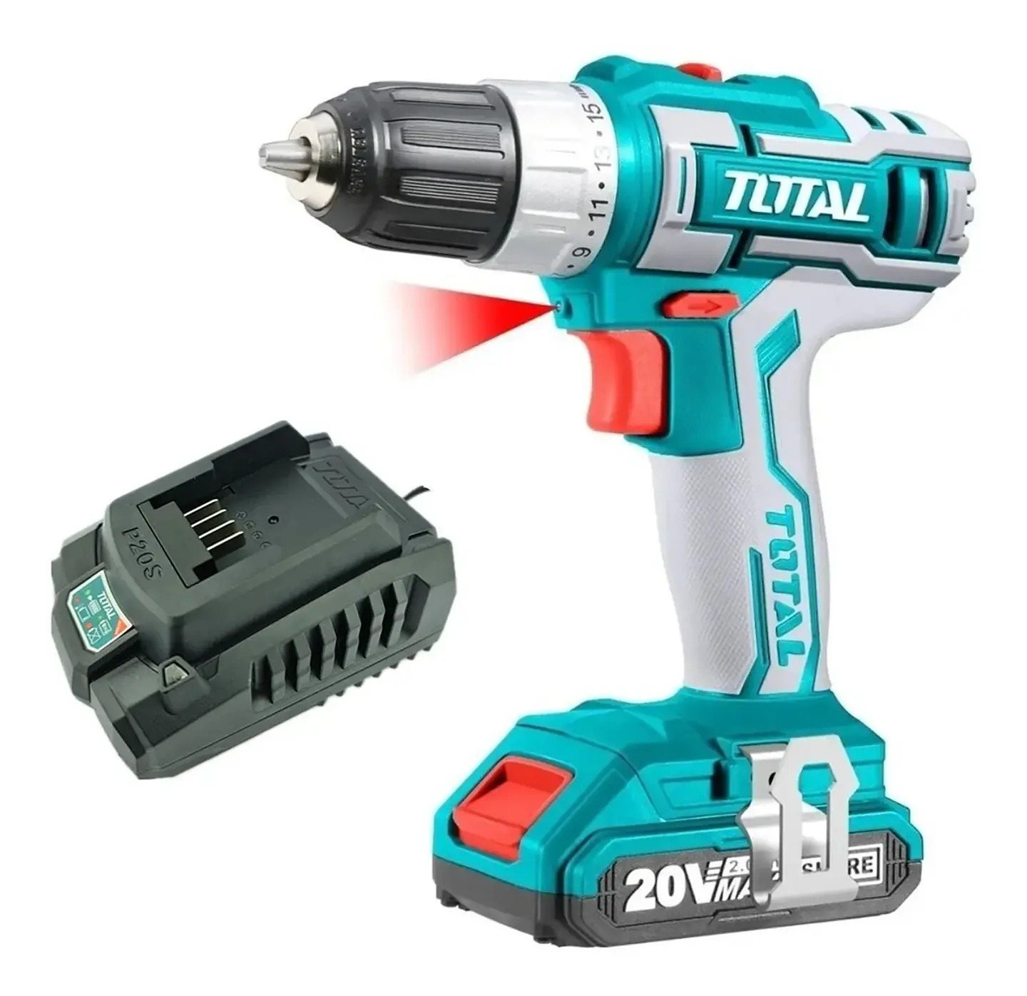 Taladro Atornillador Inalambrico 10mm 20v Total Tdli20024 1