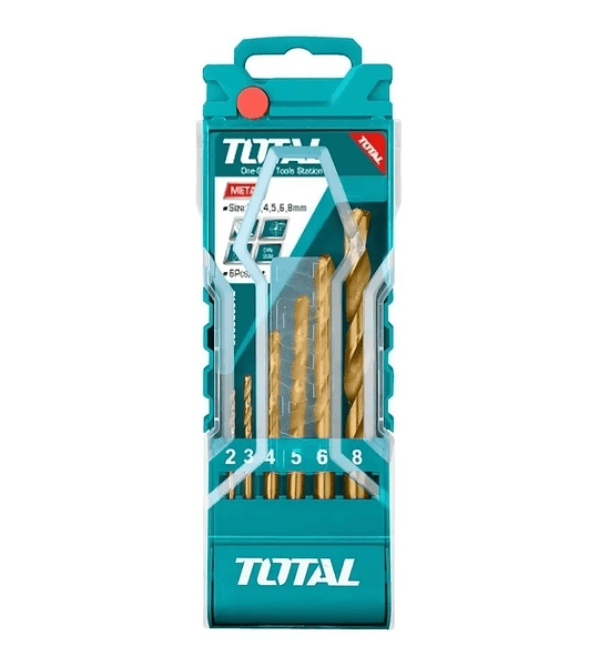 Set Juego Brocas Para Metal 6 Piezas Total Tacsd0065