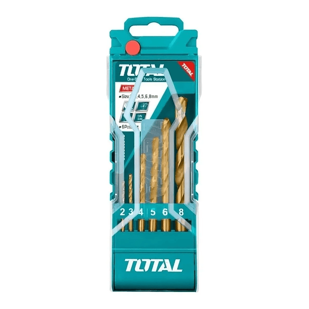 Set Juego Brocas Para Metal 6 Piezas Total Tacsd0065