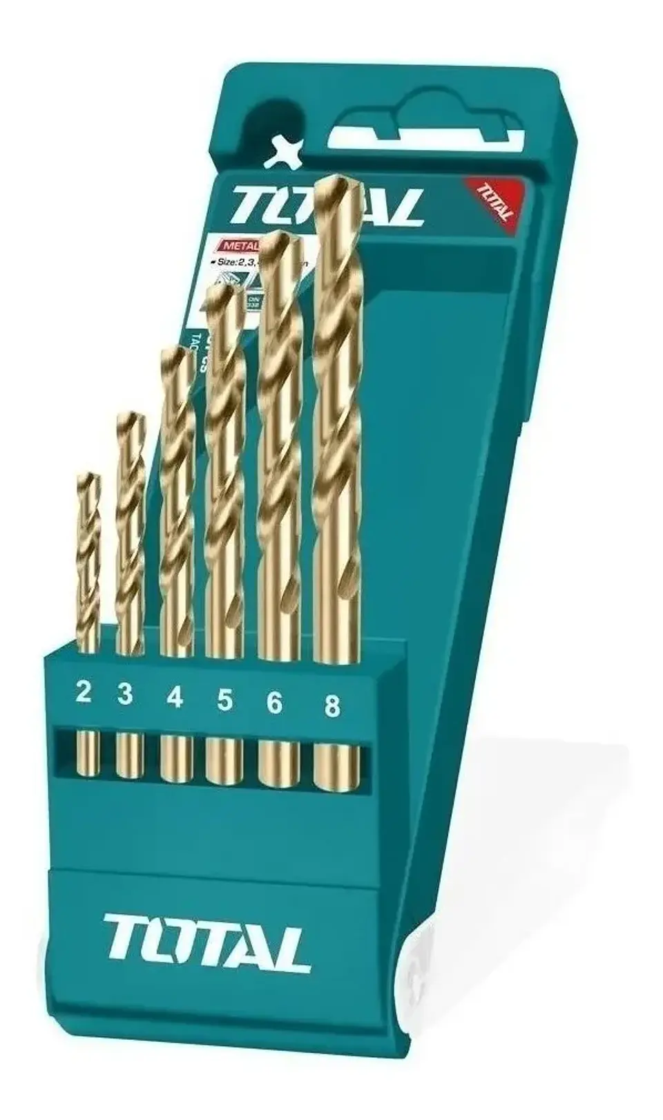 Set Juego Brocas Para Metal 6 Piezas Total Tacsd0065 2