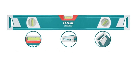 Nivel Aluminio 3 Burbujas 30cm Total Tmt2306