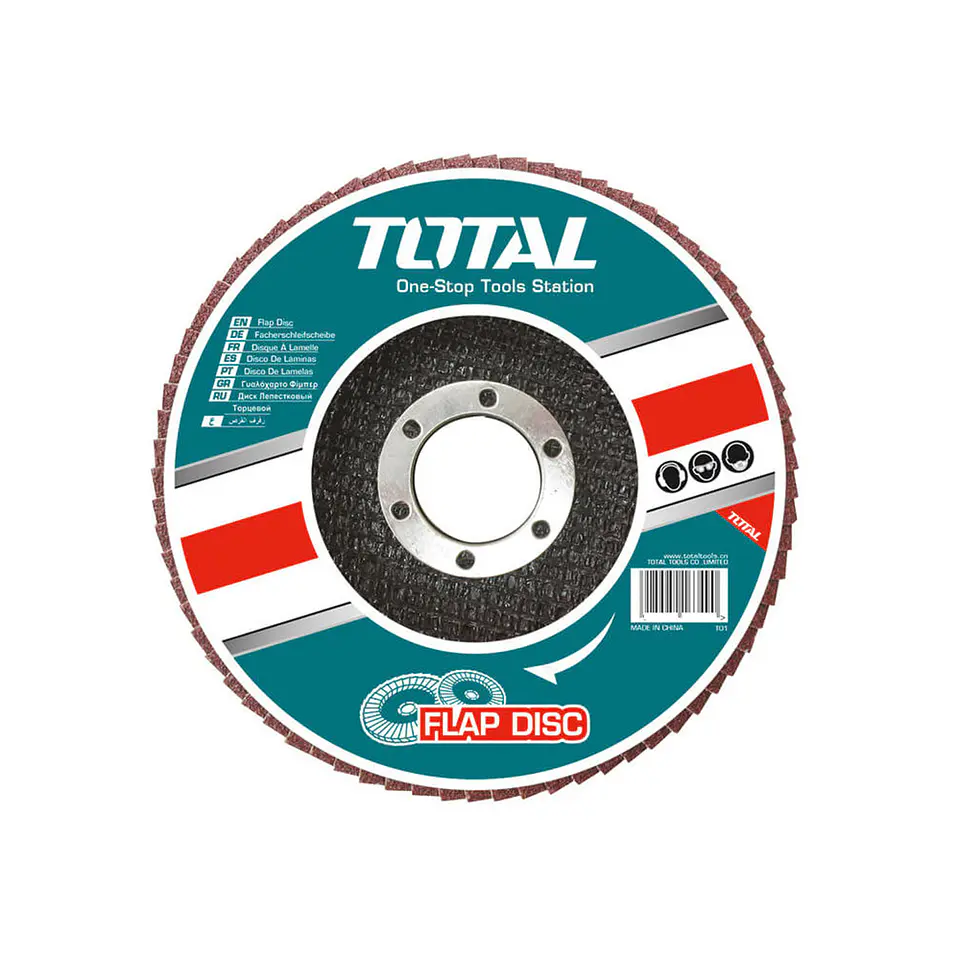 Pack 5 Disco Flap Lija Pulir Traslapado Laminado Metal Total 1