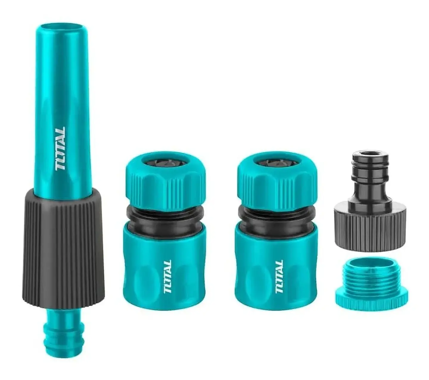 Kit Juego Boquillas Giratorias Para Manguera 5 Piezas Total 1