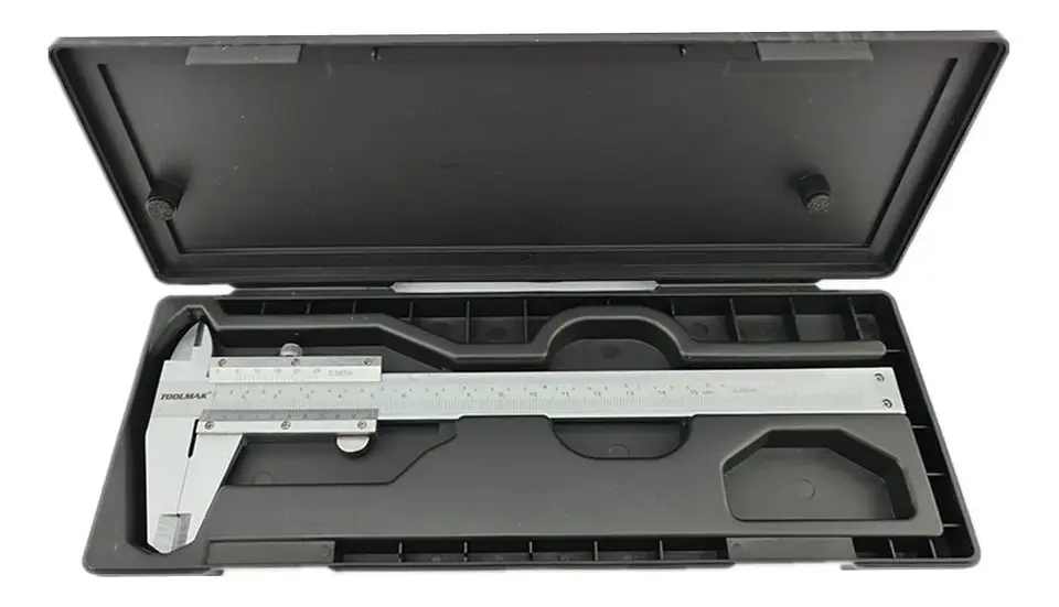 Pie De Metro Analogo 150mm 6 Pulgadas Estuche Toolmak 2