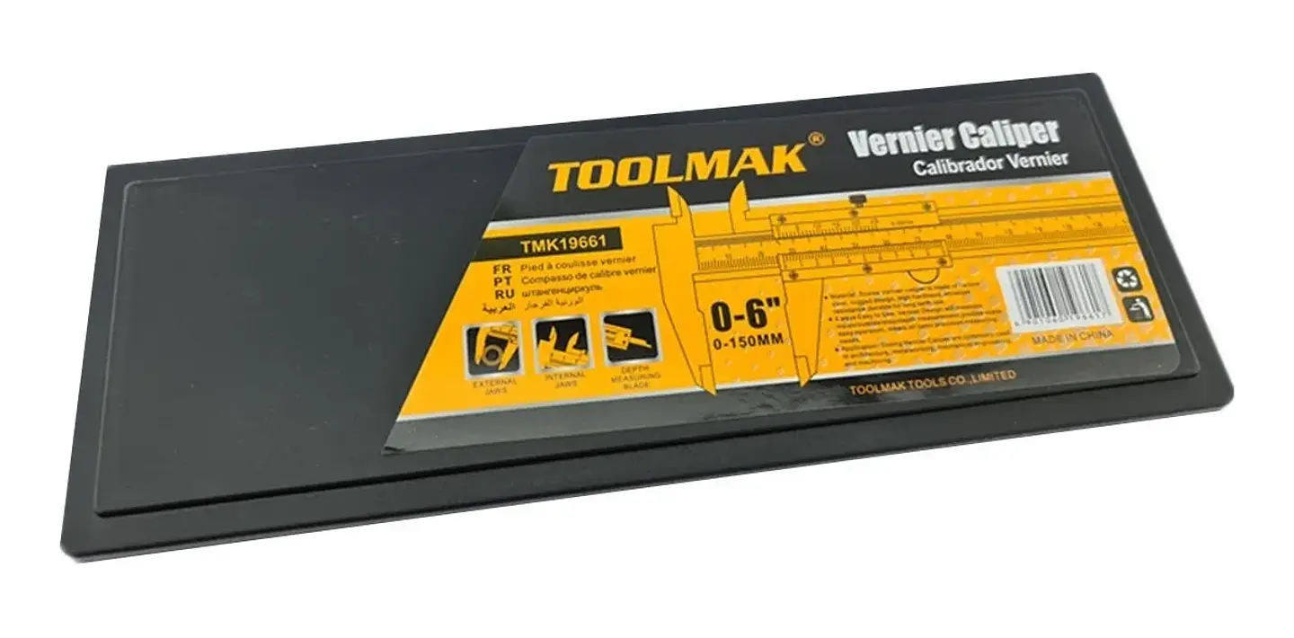 Pie De Metro Analogo 150mm 6 Pulgadas Estuche Toolmak 3