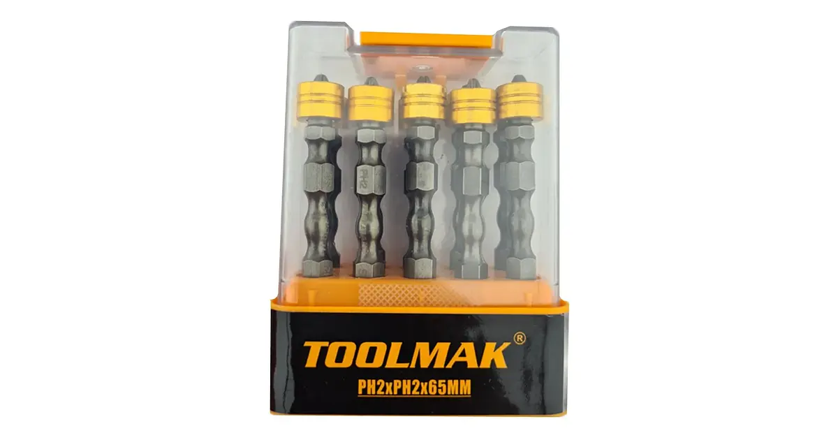 Juego Puntas Philips Doble con Tope S2 Ph2 10pcs Magnetic