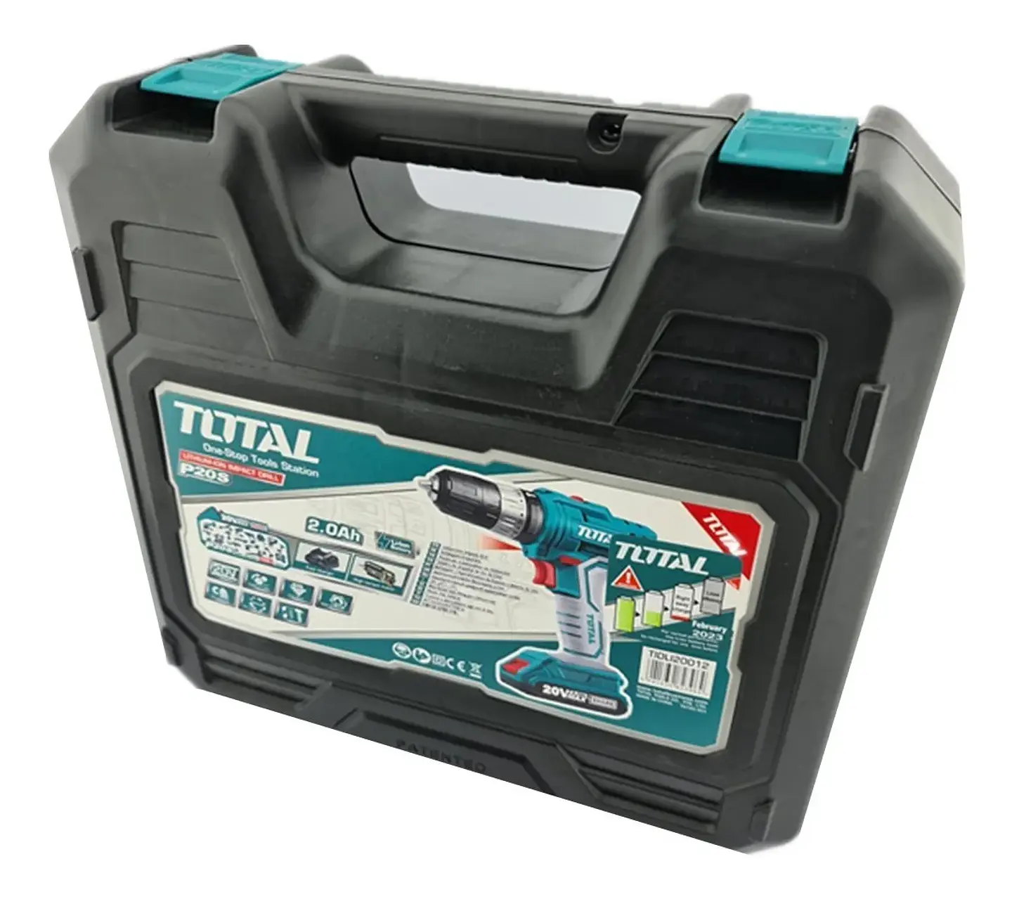 Taladro Atornillador Percutor 10mm 2bat 20v Total Tidli20012 4