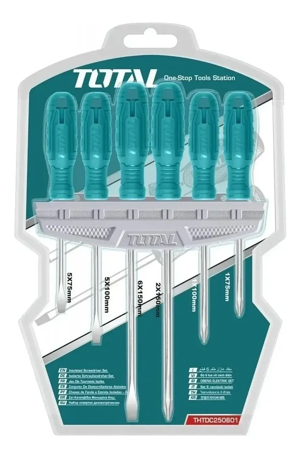 Kit Set Juego Destornilladores 6 Piezas Total Thtdc250601 1