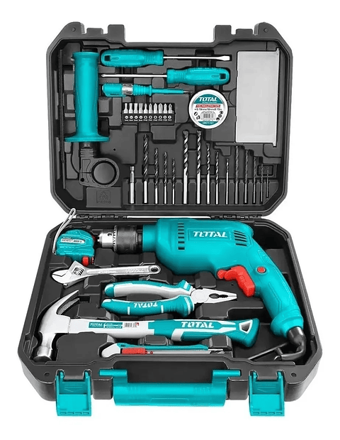 Kit Taladro Percutor 680w + Herramientas - 115 Piezas Total