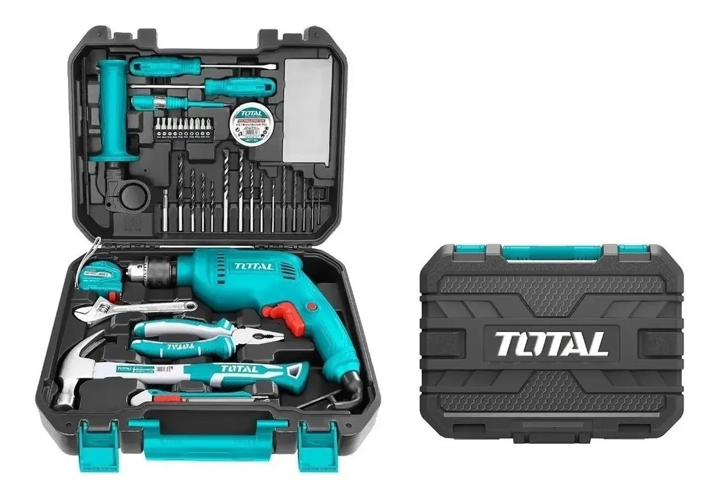 Kit Taladro Percutor 680w + Herramientas - 115 Piezas Total 2