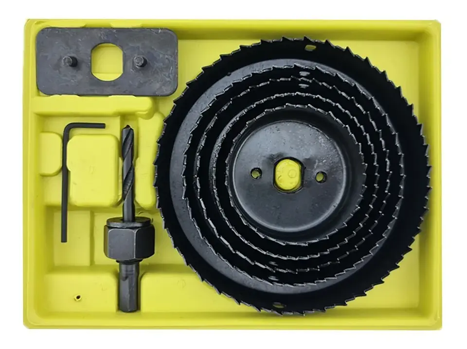 Kit Juego Hoja Broca Sierra Copa Para Madera 8 Piezas Neva 2