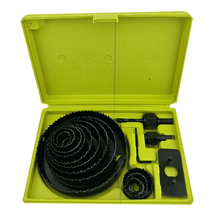 Kit Juego Hoja Broca Sierra Copa Para Madera 16 Piezas Neva