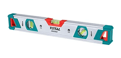 Nivel Aluminio Con Iman 3 Burbujas 40cm Total Tmt20405m