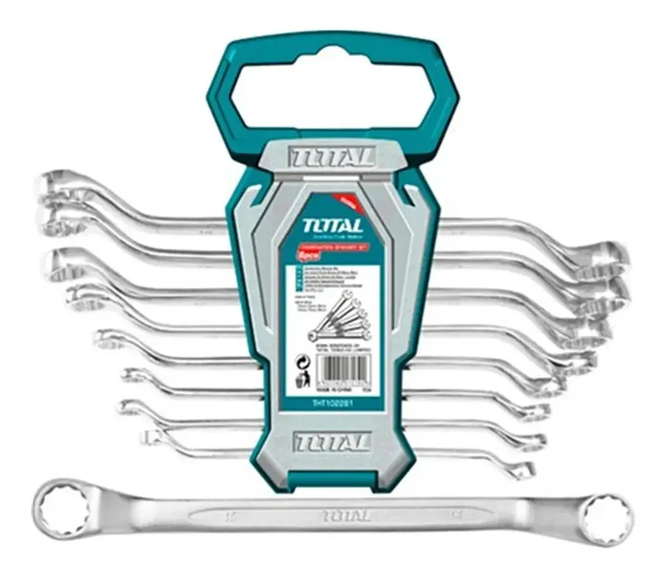 Juego De Llaves Curva Doble Corona 8 Piezas Total Tht102486 1