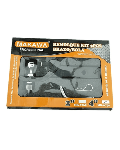 Kit De Remolque 2 Piezas Bola / Brazo 4 Pulgadas Makawa