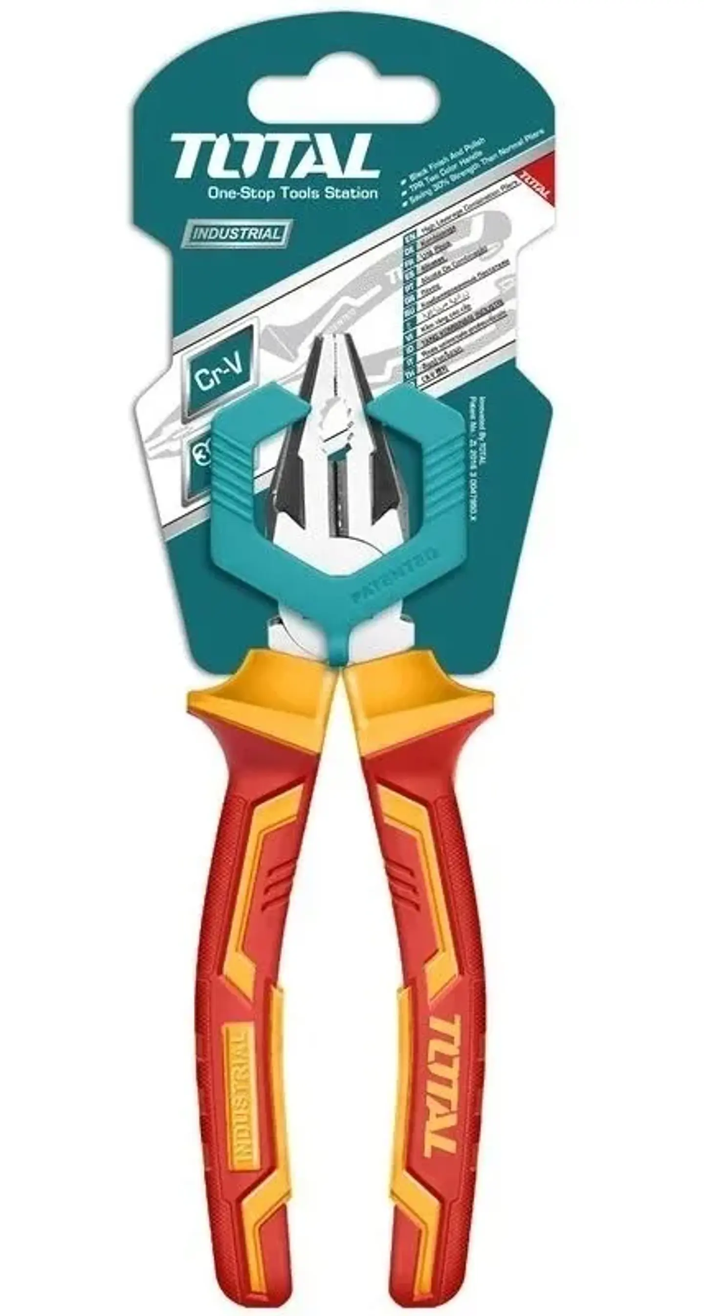 Alicate Universal Aislado Electricista 6 PLG Total Thtip2161 1