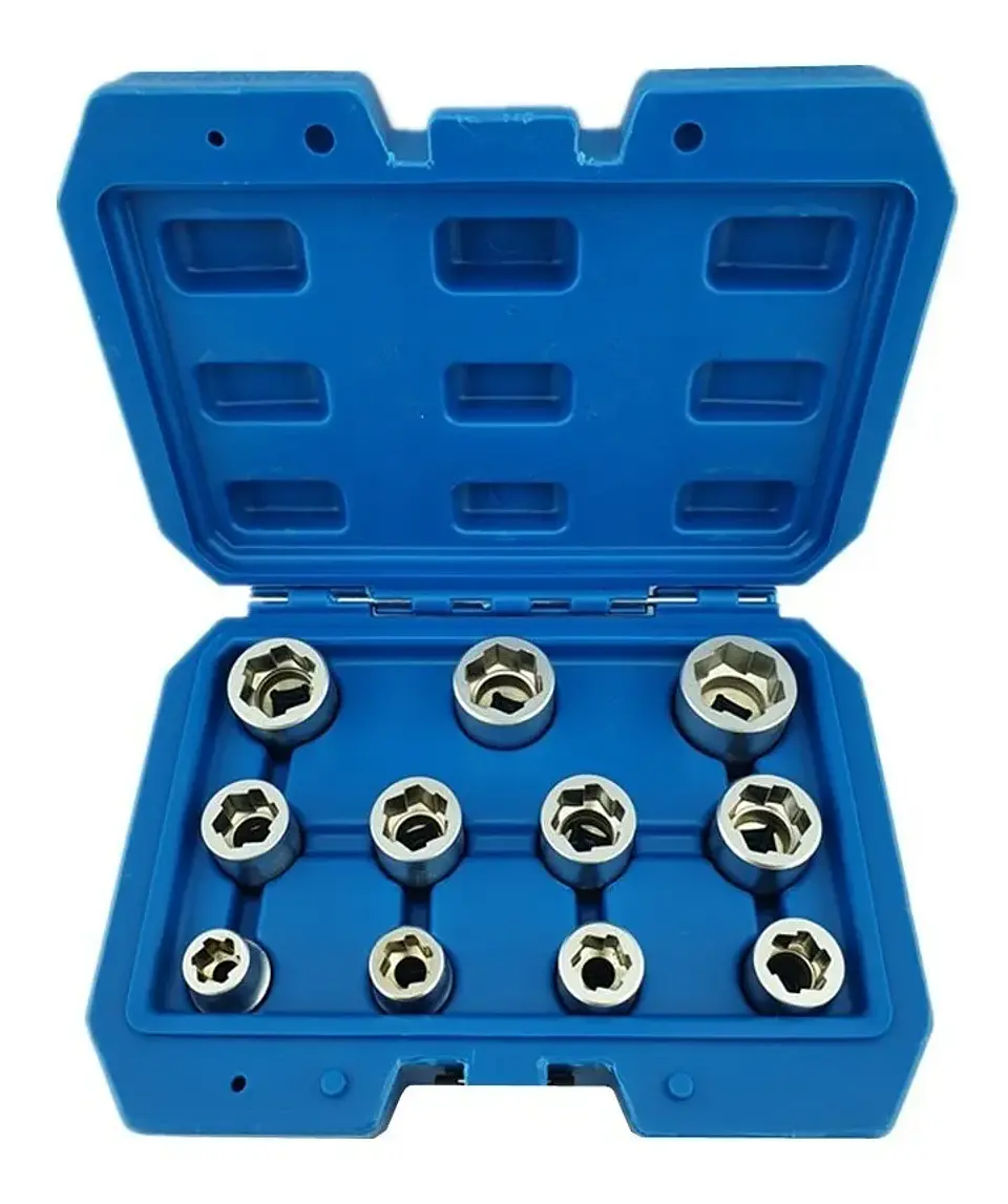 Set Kit Extractor Extraccion Tuerca Pernos Rodados 11 Piezas 1