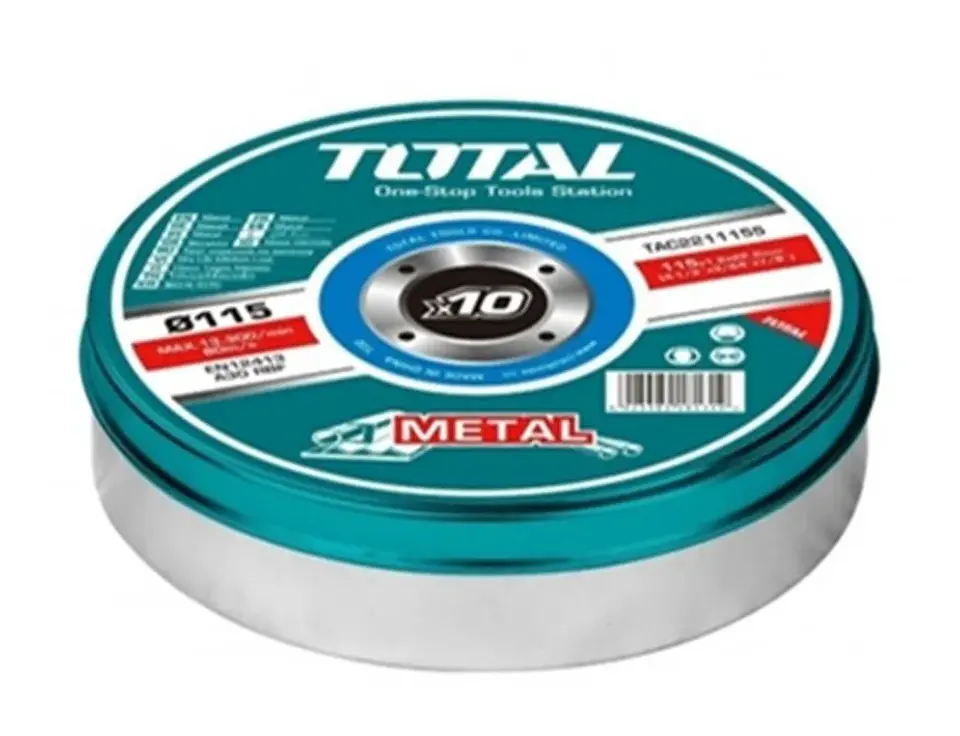 Disco De Corte P/ Metal Acero Inoxidable 115mm 10 Und Total 2