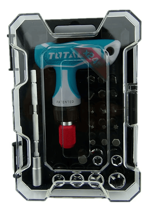 Kit Destornillador 24 Pcs C/ Llave Mango T Total Tacsd30186