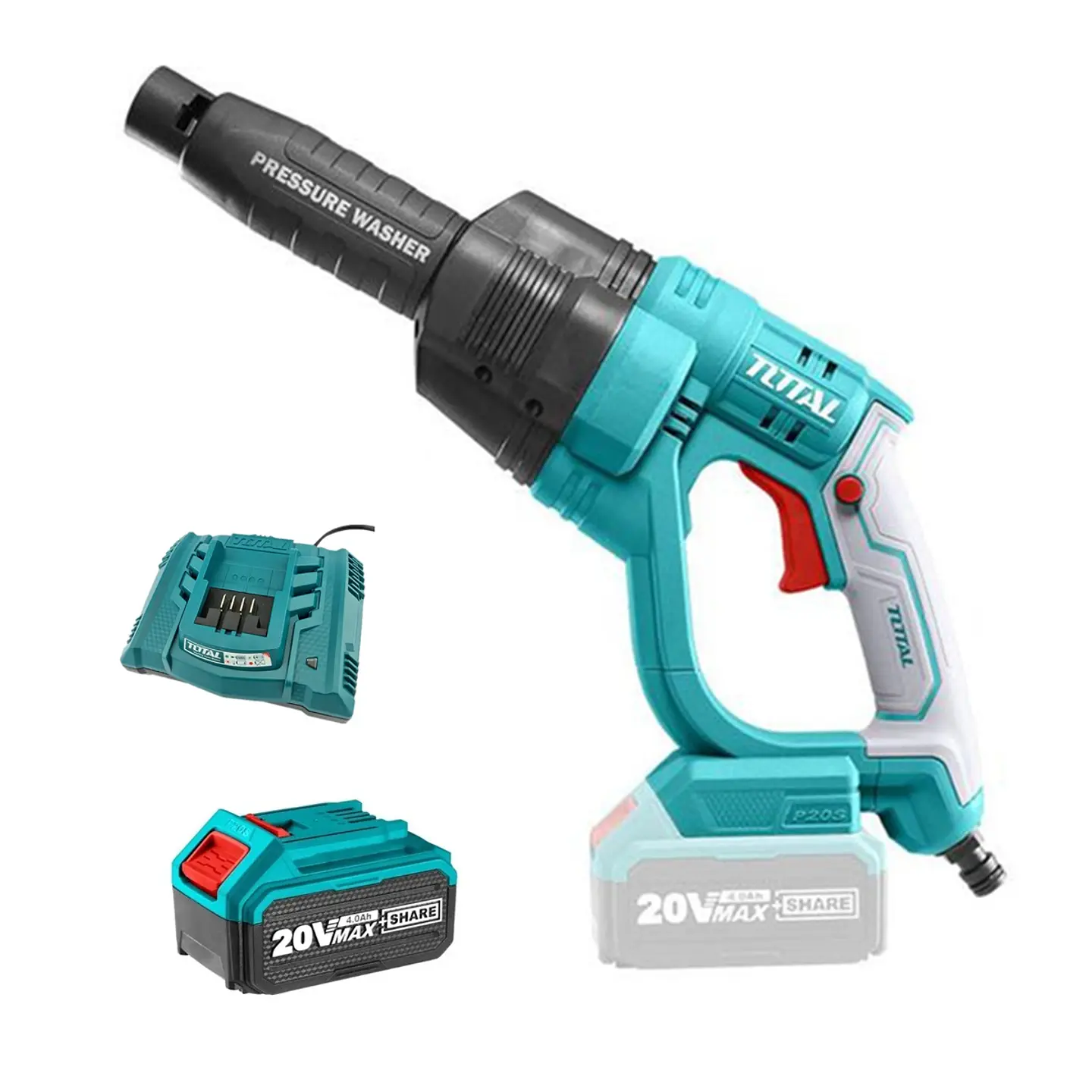 Hidrolavadora Inalambrica 20v 24.8bar +bat +carg 4ah Total 2