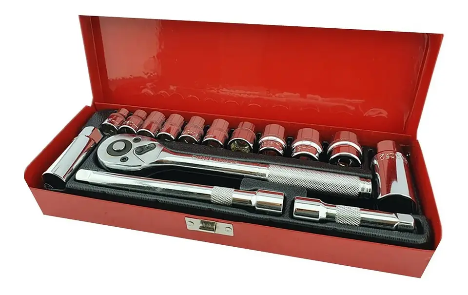 Kit Set Juego De Dados Chicharra Cuadrante 3/8 15 Piezas 1