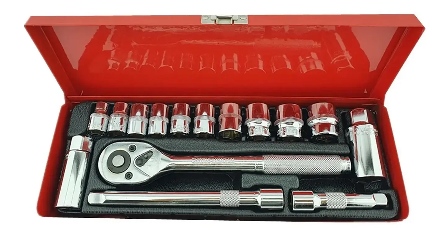 Kit Set Juego De Dados Chicharra Cuadrante 3/8 15 Piezas 2